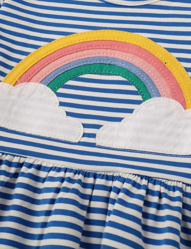 Rainbow Striped Dress - CCMOM