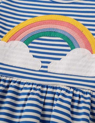 Rainbow Striped Dress - CCMOM