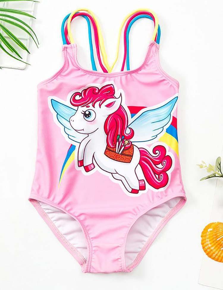 Rainbow Unicorn One-Piece Swimsuit - CCMOM