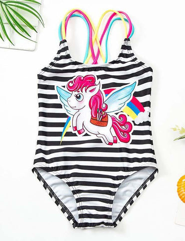 Rainbow Unicorn One-Piece Swimsuit - CCMOM