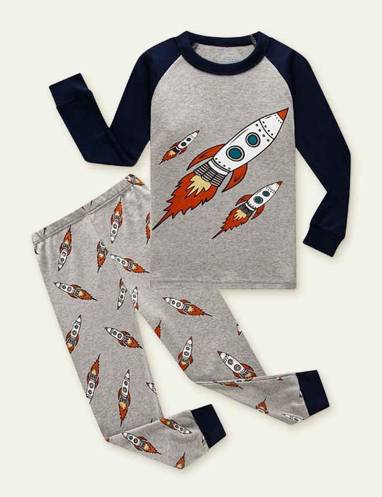 Rocket Print Pajamas - CCMOM