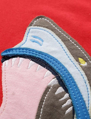 Shark Appliqué T-shirt - CCMOM