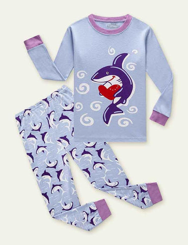 Shark Print Pajamas - CCMOM