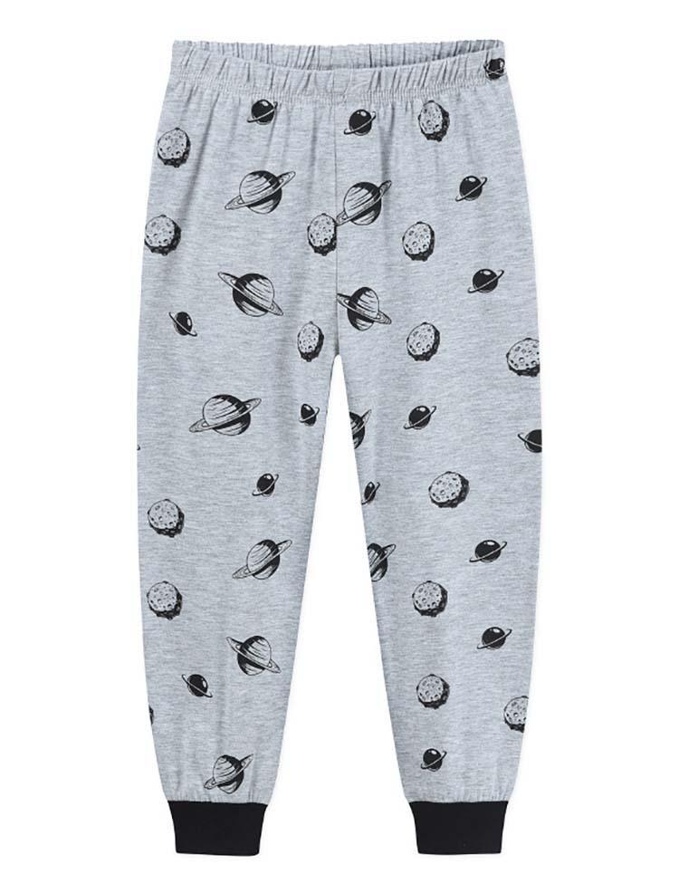 Space Print Long-Sleeved Pajamas Set - CCMOM