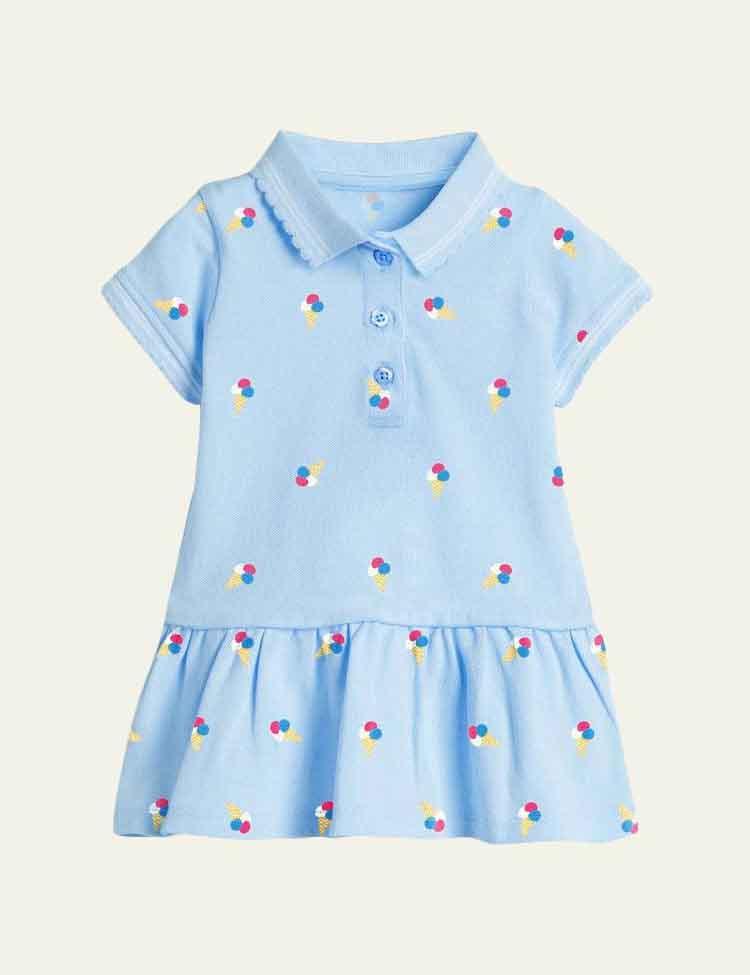 Strawberry Polka Dot Polo Dress - CCMOM