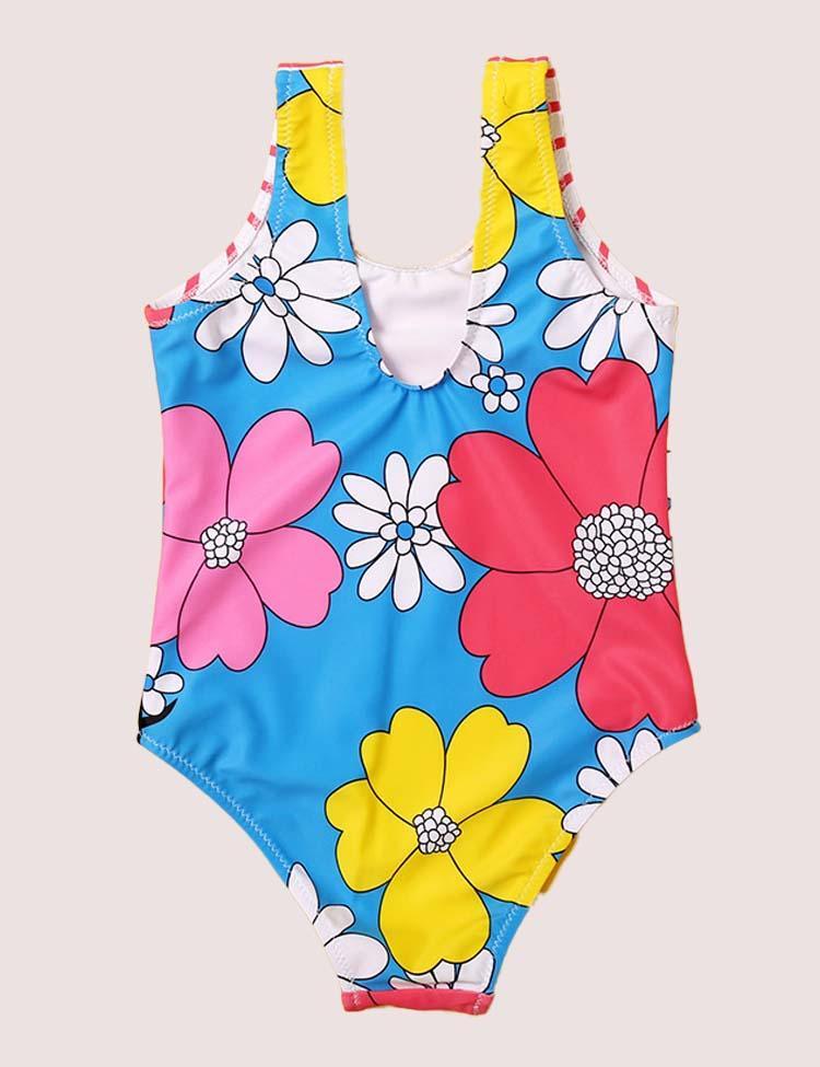 Striped Floral Swimsuit - CCMOM