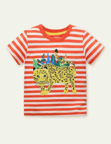 Striped Leopard T-shirt - CCMOM