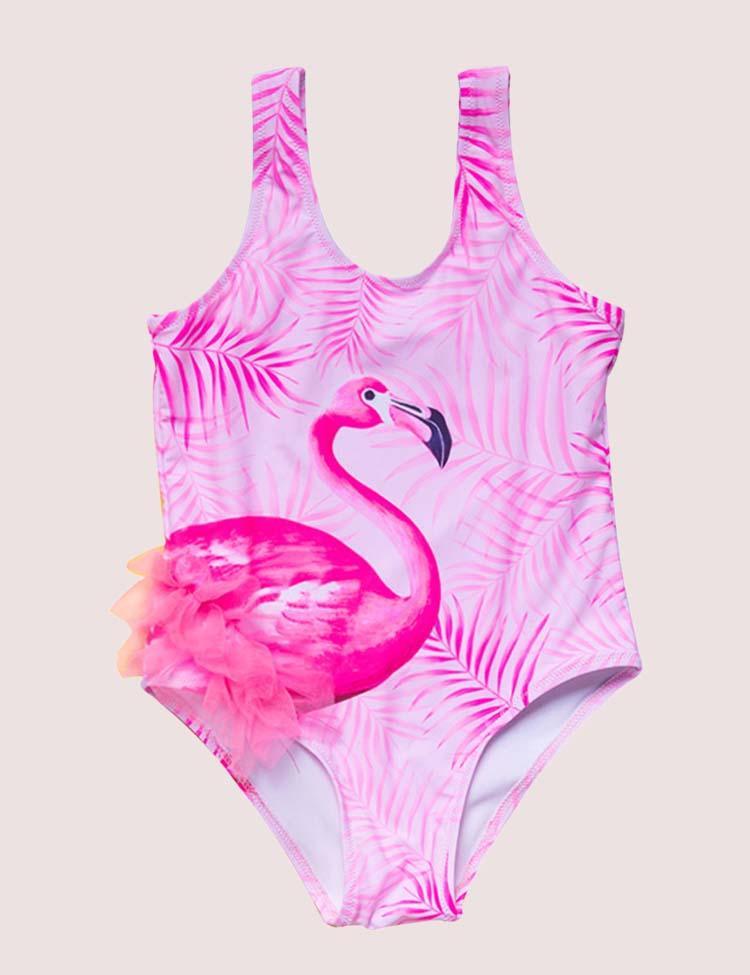 Three-Dimensional Flamingo Swimsuit - CCMOM