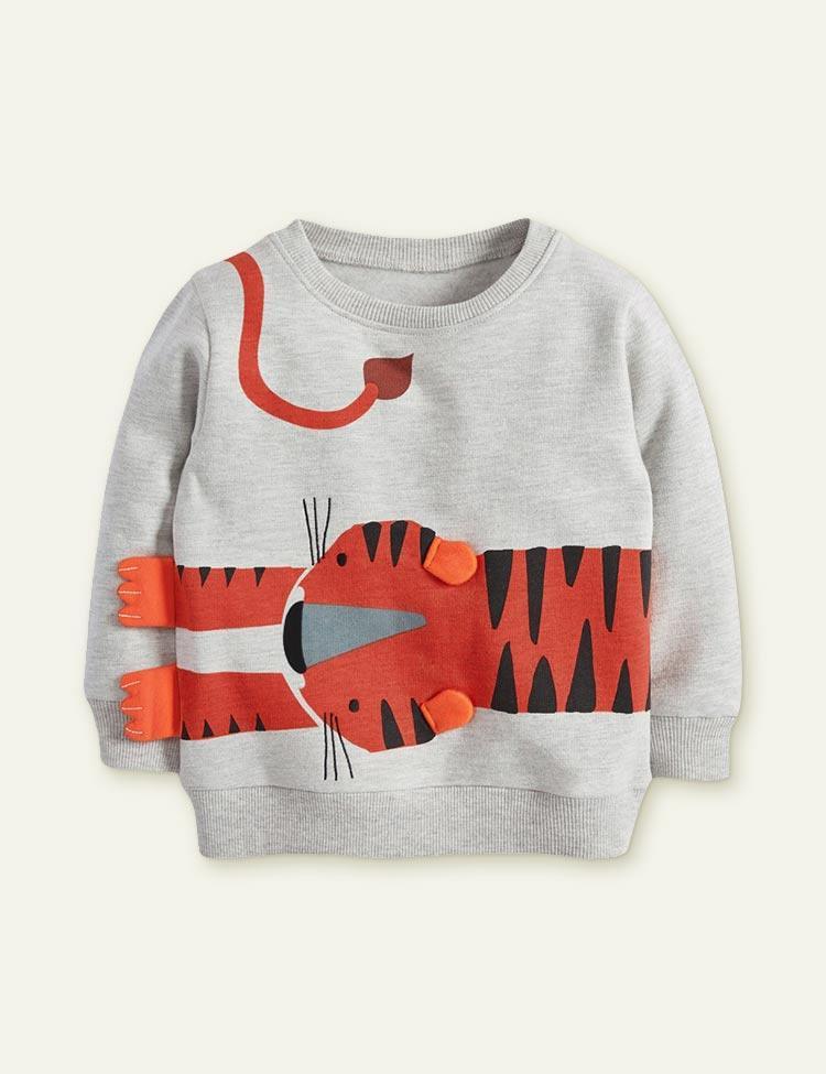 Tiger Print Sweater - CCMOM