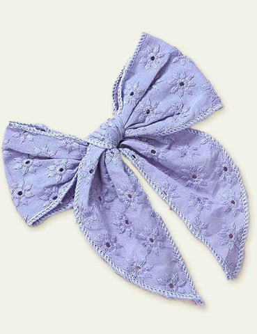 Today Only - Embroidery Bow Barrettes - CCMOM