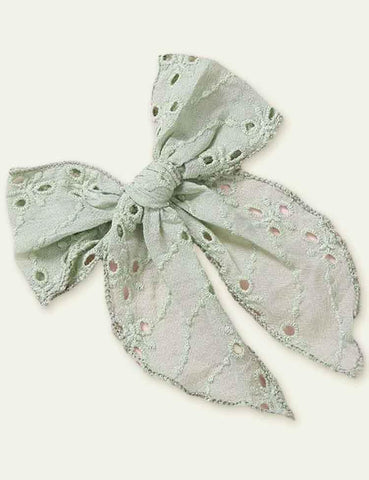 Today Only - Embroidery Bow Barrettes - CCMOM