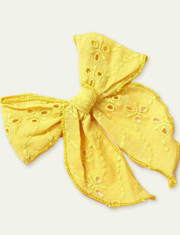 Today Only - Embroidery Bow Barrettes - CCMOM