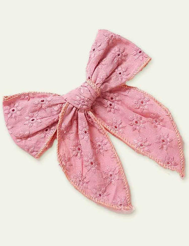 Today Only - Embroidery Bow Barrettes - CCMOM