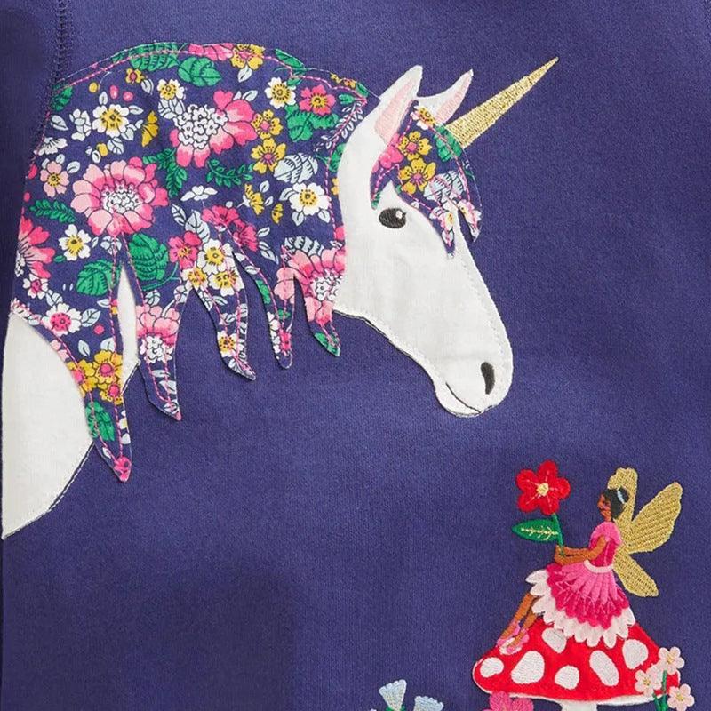 Unicorn Appliqué Sweatshirt - CCMOM