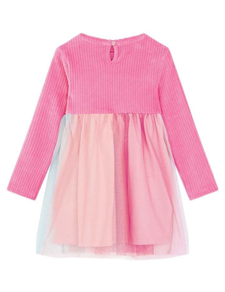 Unicorn Long Sleeve Mesh Dress - CCMOM