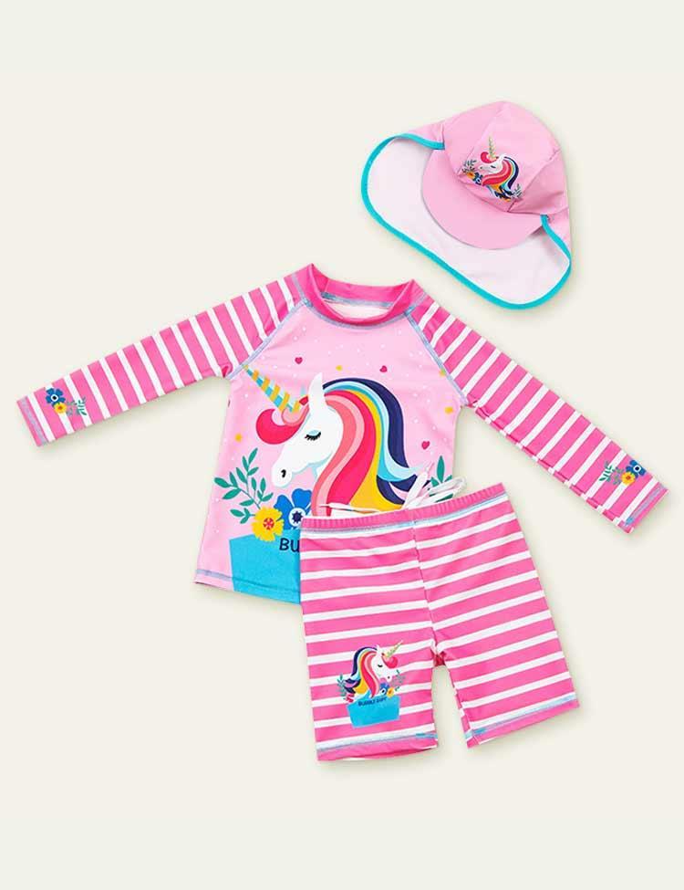 Unicorn Long Sleeve Split Swimsuit - CCMOM