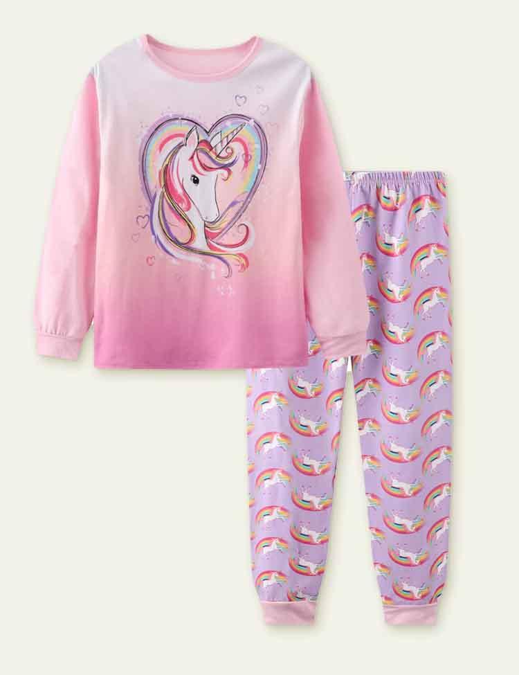 Unicorn Print Pajamas - CCMOM