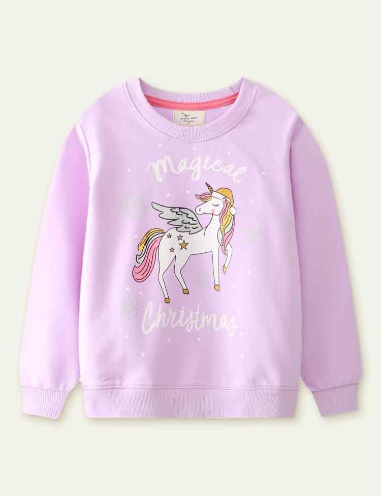 Unicorn Printed Sweater - CCMOM