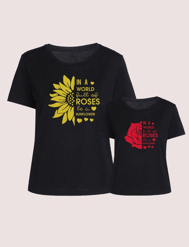 Flower Family Matching T-shirt - CCMOM