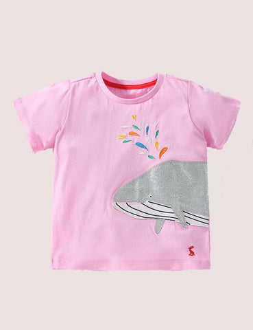 Whale Embroidered Sleeve - CCMOM