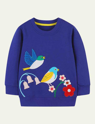 Woodland Animals Appliqué Sweatshirt - CCMOM