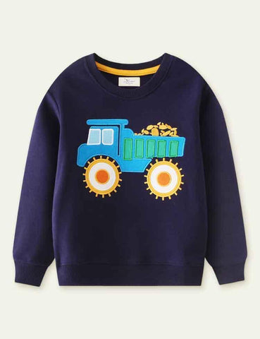 Woodland Animals Appliqué Sweatshirt - CCMOM