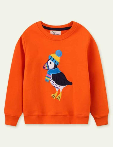 Woodland Animals Appliqué Sweatshirt - CCMOM