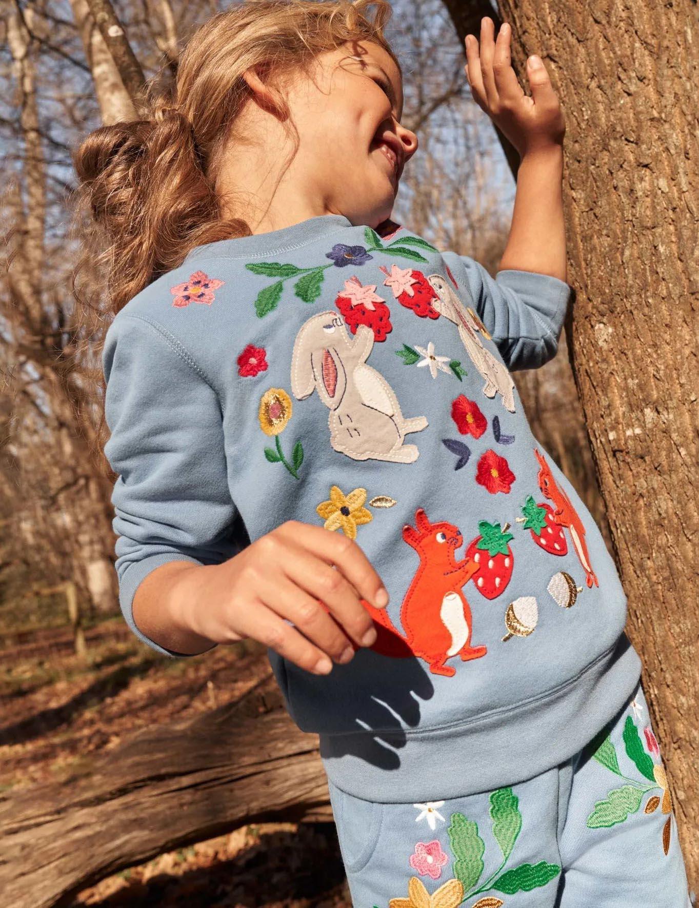 Woodland Animals Appliqué Sweatshirt - CCMOM