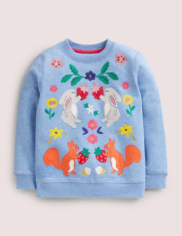 Woodland Animals Appliqué Sweatshirt - CCMOM