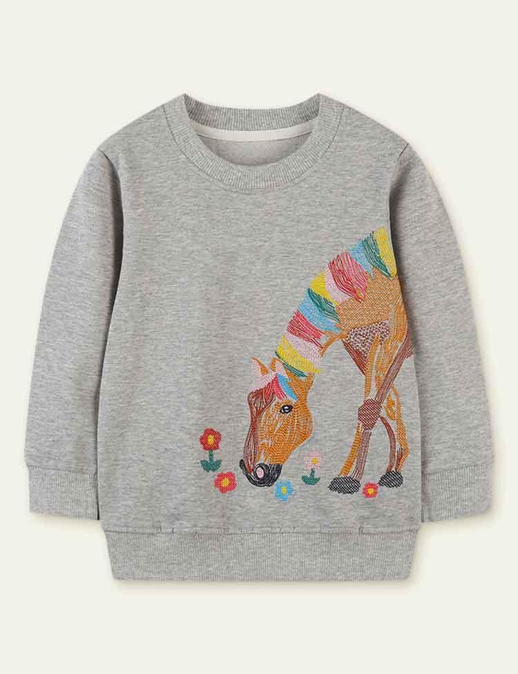 Woodland Animals Appliqué Sweatshirt - CCMOM